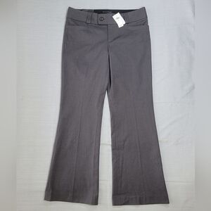 Banana Republic Martin Fit Dress Pants Womens 12 Grey Wide Leg Career NWT